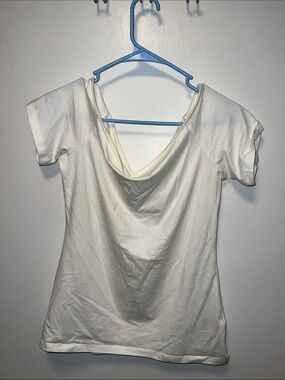 Women's Cream off the shoulder Short Sleeve Top